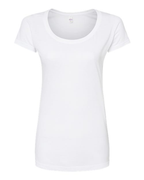 Tultex 243 Women's Poly-Rich Scoop Neck T-Shirt