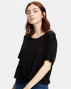 US Blanks US309 Women's Boxy Open Neck Tee