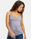 US Blanks US575 Women's Raw Edge Racer Tank Top