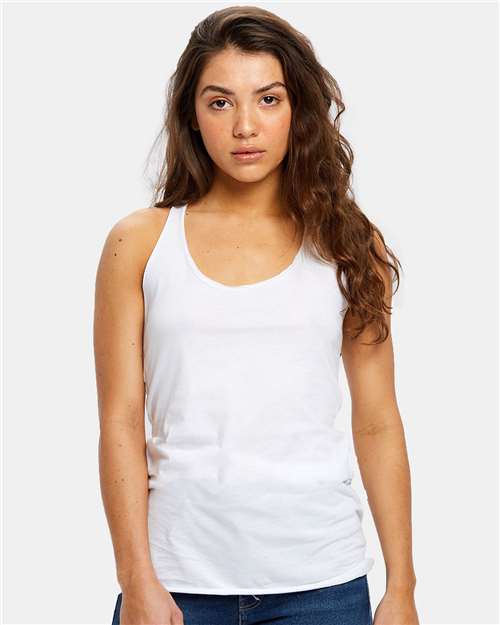 US Blanks US575 Women's Raw Edge Racer Tank Top