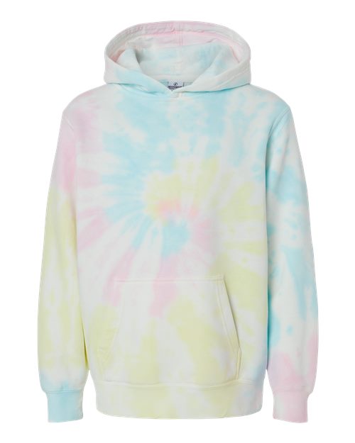 Independent Trading Co. PRM1500TD Youth Midweight Tie-Dyed Hooded Sweatshirt