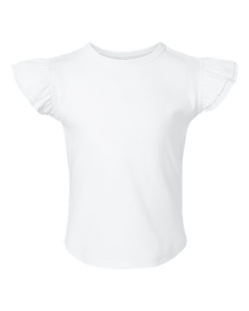 Rabbit Skins 3339 Toddler Flutter Sleeve Tee