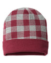 CAP AMERICA RKP12 USA-Made Plaid Beanie