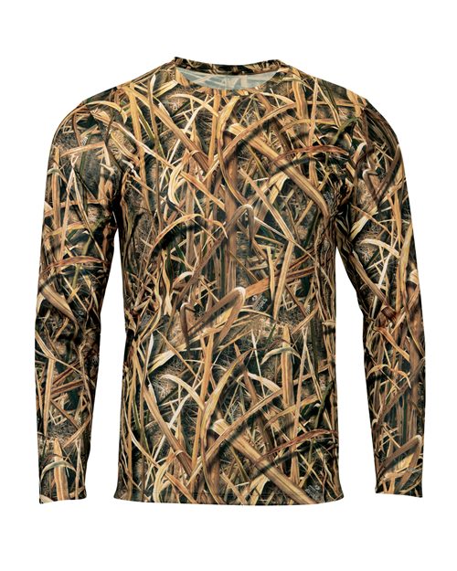 Paragon 237 Men's Oxford Performance Camo Print Long Sleeve T-Shirt