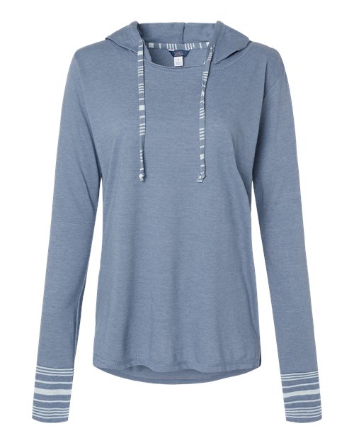 MV Sport W19439 Women's Heathered Jersey Hooded Tunic