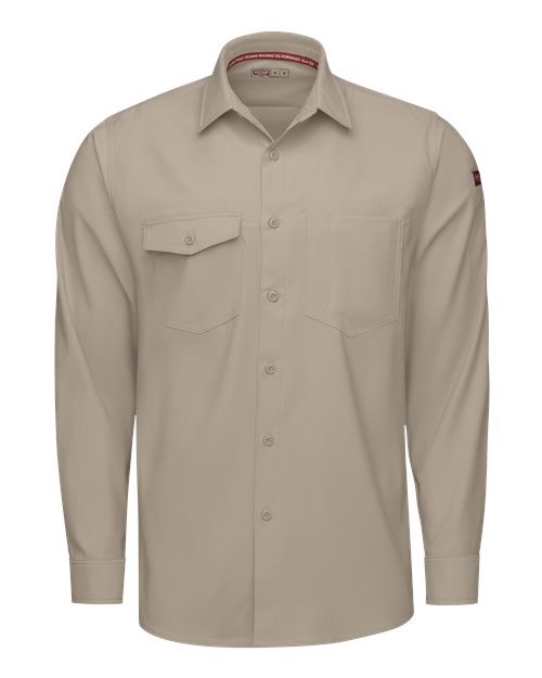 Red Kap TSM4T Men's Tall Cooling Long Sleeve Work Shirt