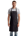 Artisan Collection by Reprime RP121 Barley Recycled Bib Apron with Pocket