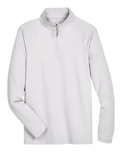 Devon & Jones DG480 Men's CrownLux Performance® Clubhouse Micro-Stripe Quarter-Zip Pullover