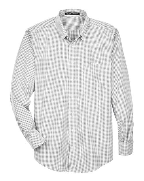 Devon & Jones D640 Men's Crown Collection® Gingham Check Woven Dress Shirt