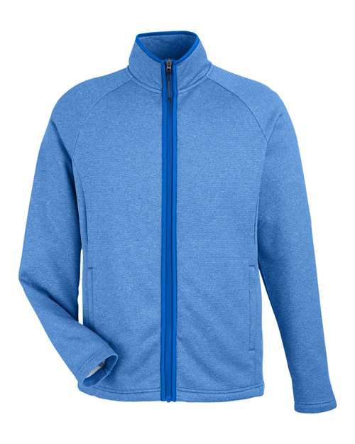 CORE365 CE72 Men's Venture Heathered Stripe Full-Zip