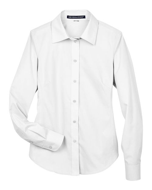 Devon & Jones D620W Women's Crown Collection® Broadcloth Woven Dress Shirt