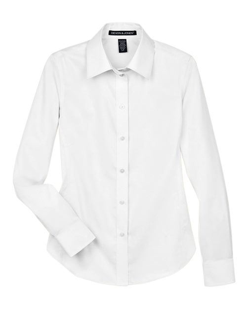 Devon & Jones DG530W Women's Crown Collection® Solid Stretch Twill Woven Dress Shirt