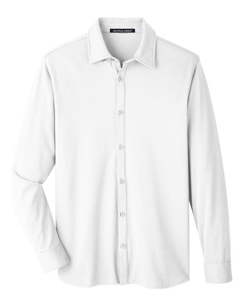 Devon & Jones DG20Z Men's CrownLux Performance® Plaited Dress Shirt