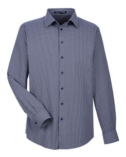 Devon & Jones DG535 Men's CrownLux Performance® Tonal Mini Check Woven Dress Shirt