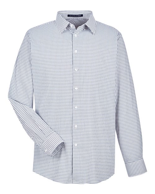 Devon & Jones DG540 Men's CrownLux Performance® Micro Windowpane Woven Dress Shirt