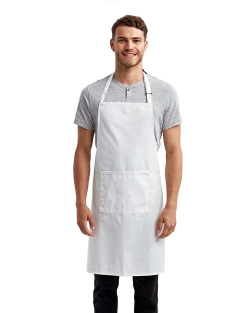 Artisan Collection by Reprime RP154 Recycled Bib Apron with Pocket
