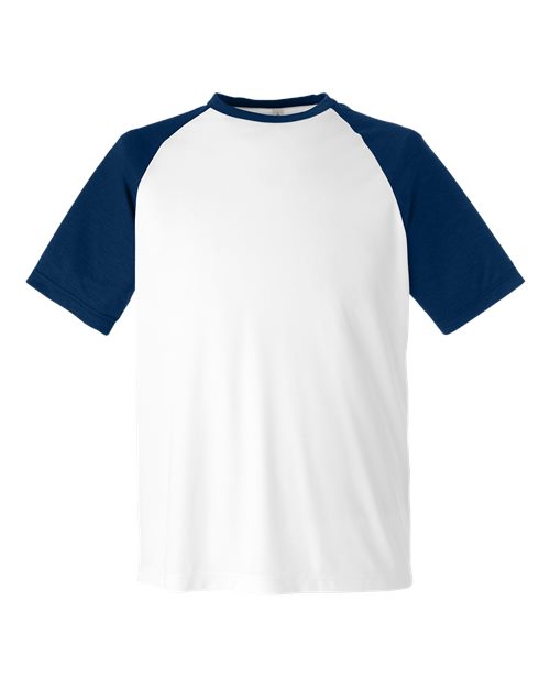 Team 365 TT62 Unisex Zone Colorblock Raglan T-Shirt
