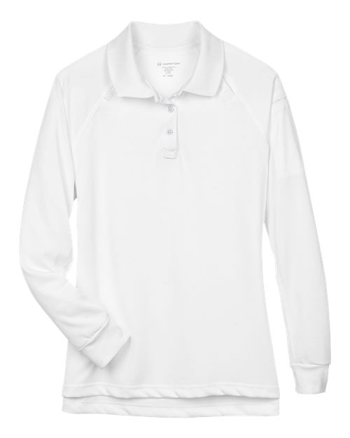 Harriton M211LW Women's Advantage Long Sleeve Tactical Polo