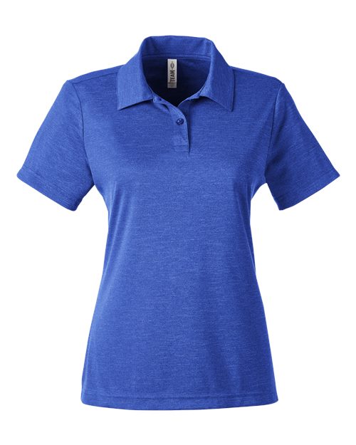 Team 365 TT51HW Women's Zone Sonic Heather Performance Polo