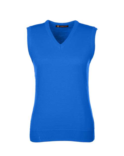Harriton M415W Women's Pilbloc™ V-Neck Sweater Vest
