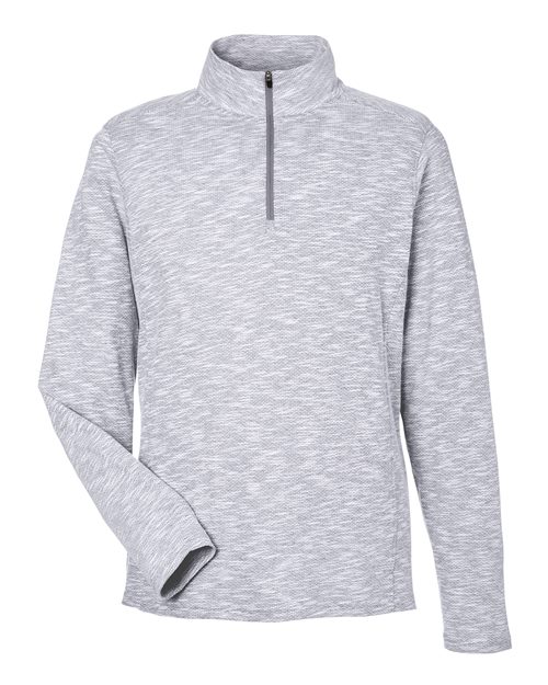 North End NE415 Men's Eclipse Jacquard Quarter-Zip Pullover