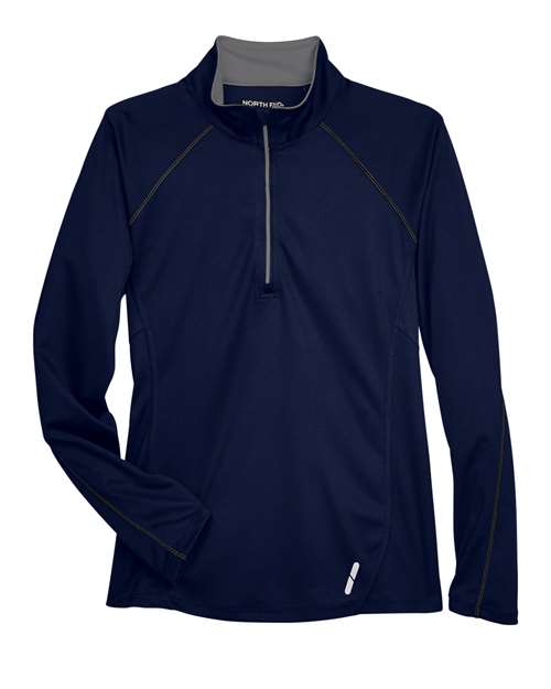 North End 78187 Women's Radar Quarter-Zip Pullover Performance Top