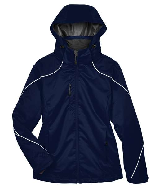 North End 78196 Women's Angle 3-in-1 Jacket with Bonded Fleece Liner