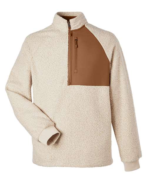 North End NE713 Men's Aura Sweater Fleece Quarter-Zip Pullover