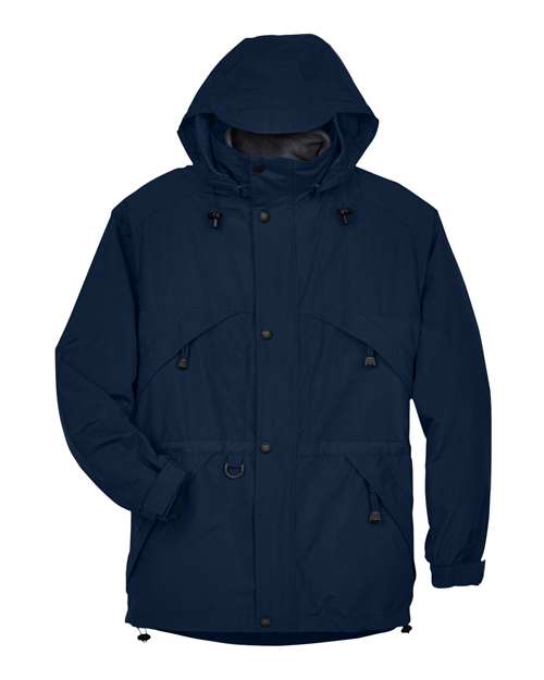 North End 88007 Men's 3-in-1 Parka with Dobby Trim