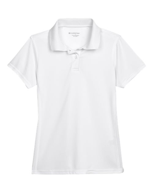 Harriton M315W Women's Polyester Jersey Polo