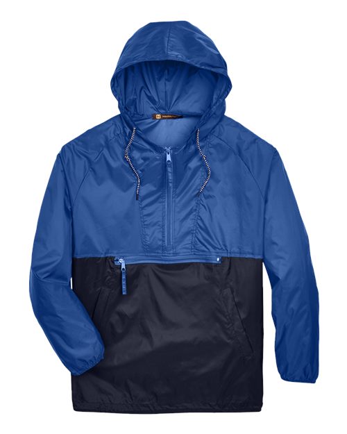 Harriton M750 Unisex Packable Hooded Nylon Jacket