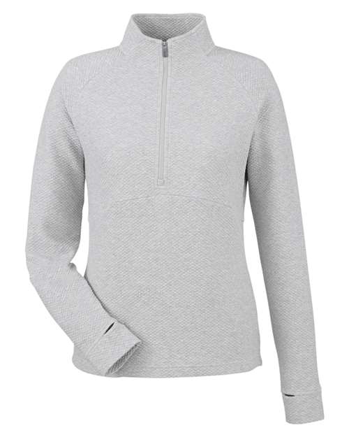 North End NE725W Women's Spirit Textured Quarter-Zip Pullover