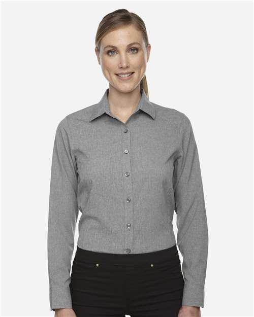 North End 78802 Women's Melange Performance Shirt