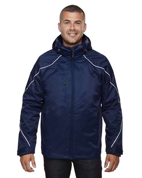 North End 88196T Men's Tall Angle 3-in-1 Jacket with Bonded Fleece Liner