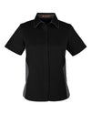 Harriton M586W Women's Flash IL Colorblock Shirt