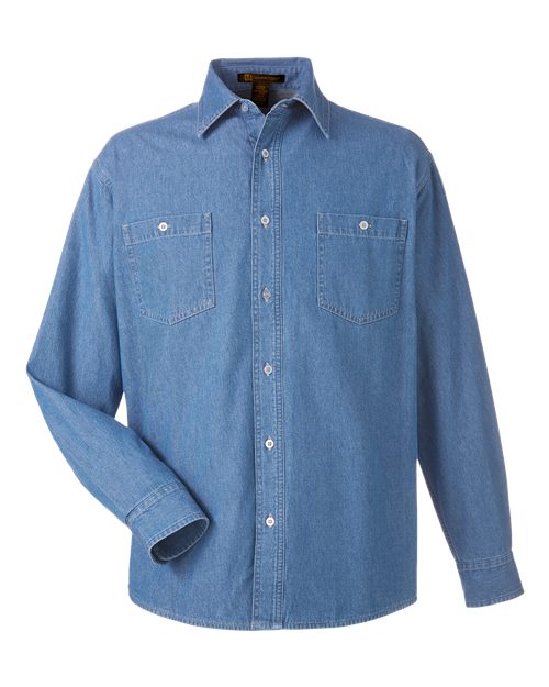 Harriton M540 Unisex Denim Shirt Jacket