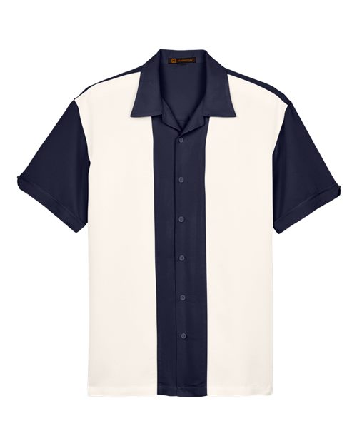 Harriton M575 Men's Two-Tone Camp Shirt