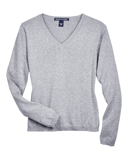 Devon & Jones D475W Women's V-Neck Sweater