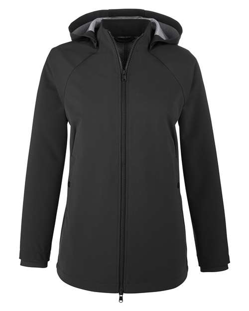 North End NE718W Women's City Hybrid Soft Shell Hooded Jacket