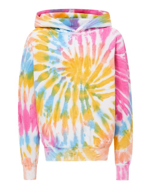 MV Sport 128Y Youth Classic Fleece Tie-Dyed Hooded Sweatshirt