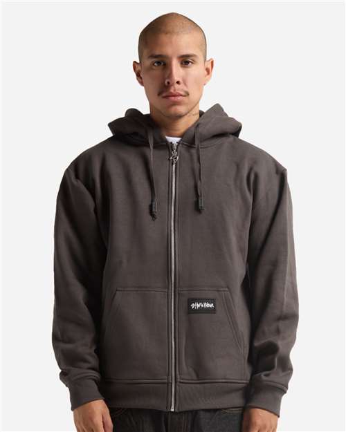 Shaka Wear SHEHZ Men's Essential Super Heavyweight Full-Zip Hooded Sweatshirt
