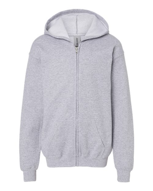 Gildan 18600B Youth Heavy Blend™ Full-Zip Hooded Sweatshirt