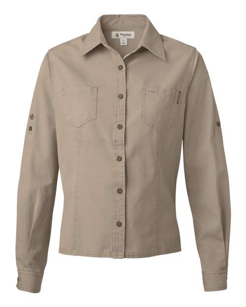 DRI DUCK 8284 Women's Sawtooth Collection Mortar Long Sleeve Shirt