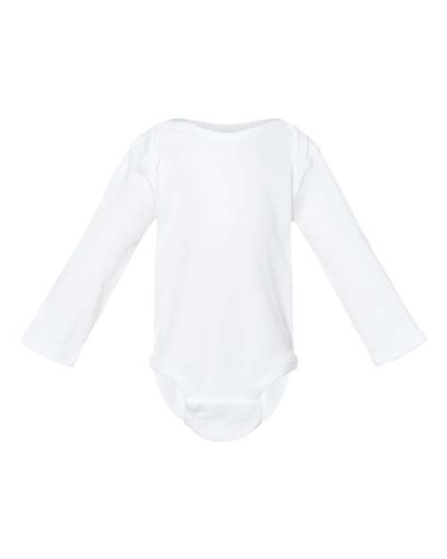 Rabbit Skins 4411 Infant Long Sleeve Baby Rib Bodysuit