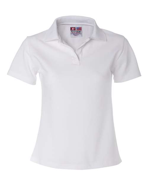 Bayside 1050 Women's USA-Made V-Neck Polo