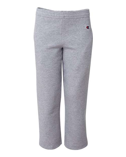 Champion P890 Youth Powerblend® Open-Bottom Sweatpants with Pockets
