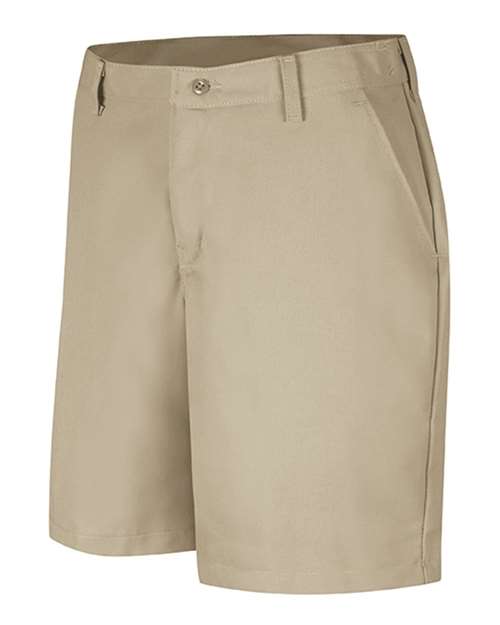 Red Kap PT27 Women's Plain Front Shorts, 8 Inch Inseam