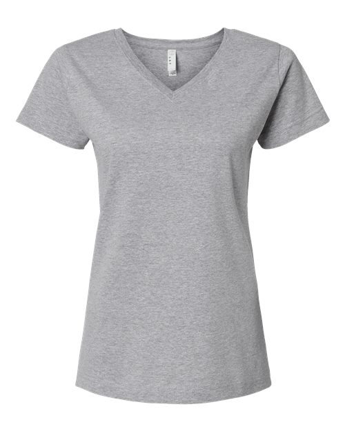 LAT 3507 Women's Fine Jersey V-Neck Tee