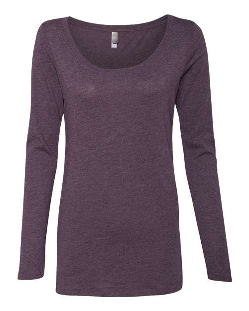 Next Level 6731 Women’s Triblend Scoop Neck Long Sleeve T-Shirt