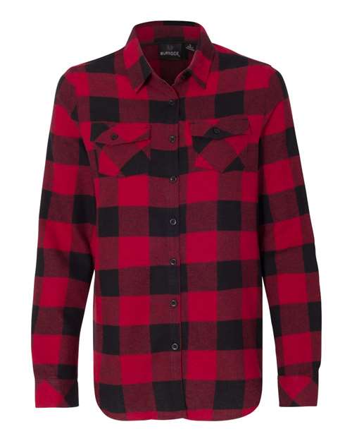 Burnside 5210 Women's Yarn-Dyed Long Sleeve Flannel Shirt